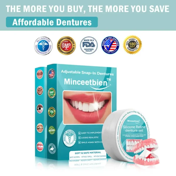 Minceetbien™ Silicone Reline Denture Set