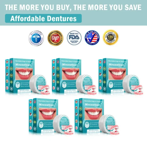 Minceetbien™ Silicone Reline Denture Set