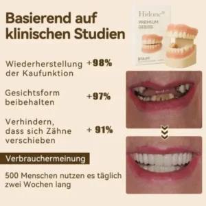𝐇𝐢𝐝𝐨𝐧𝐞®🚀 – 🦷𝐏𝐫𝐞𝐦𝐢𝐮𝐦 𝐆𝐞𝐛𝐢𝐬𝐬🦷（✨Geeignet für alle Mundformen, speziell angefertigte Zahnersätze für die perfekte Passform✨）