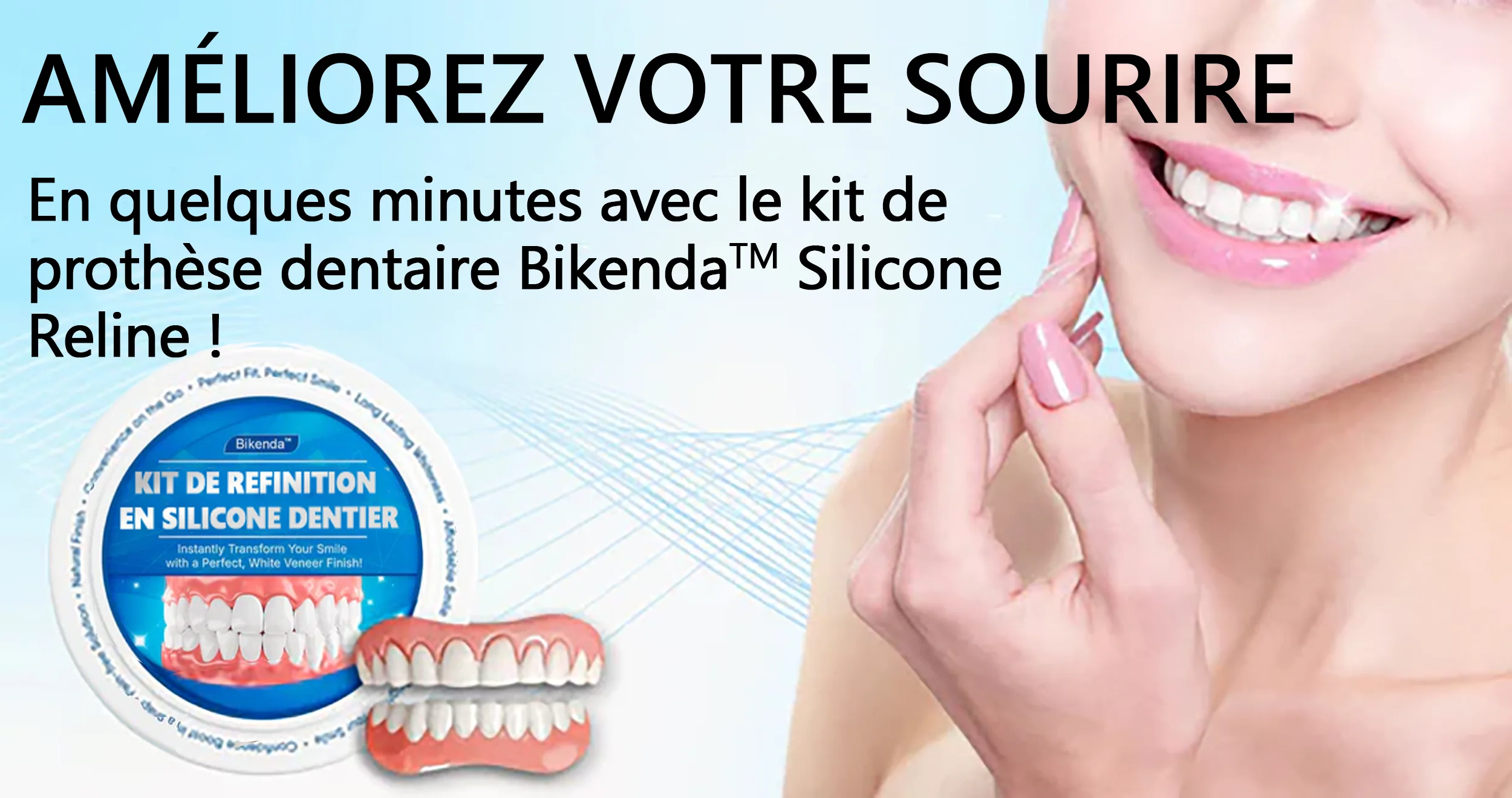 𝐁𝐢𝐤𝐞𝐧𝐝𝐚™ 🎈Kit de prothèses dentaires en silicone (⏰Remise à durée limitée Dernières 30 minutes）⏰