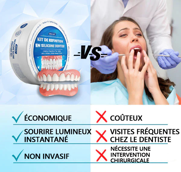 𝐁𝐢𝐤𝐞𝐧𝐝𝐚™ 🎈Kit de prothèses dentaires en silicone (⏰Remise à durée limitée Dernières 30 minutes）⏰