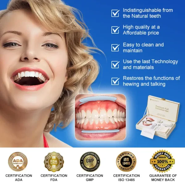 (Affordable Beauty🧏‍♀️🧏‍♂️)--NESLEMY™ --Advanced Customized Full Denture Set🦷