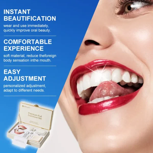 (Affordable Beauty🧏‍♀️🧏‍♂️)--NESLEMY™ --Advanced Customized Full Denture Set🦷