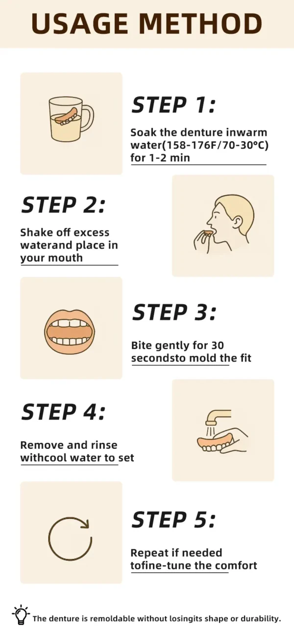 {Developed by Harvard University}🦷Advanced Customized Full Denture Set🦷