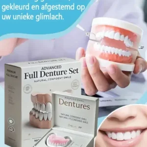 HEATWOLF™ Geavanceerde op maat gemaakte volledige protheseset🌸(Officieel aanbevolen product door de Belgische Tandartsenvereniging (BDA))🎁