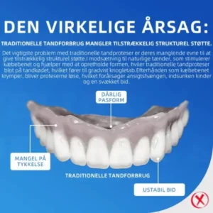 Hidone® Fuldt tandproteser Sæt 🦷🦷💃Avancerede selvjusterende tandlæge Materialer (⏰Begrænset tidsrabat sidste 30 minutter⏰)