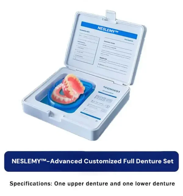 NESLEMY™-🦷Advanced Customized Full Denture Set🦷——Self-adsorbed in the mouth, comfortable to wear, worry-free chewing——your exclusive denture solution (⏰Limited time discount last 30 minutes⏰)