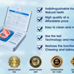 NESLEMY™-🦷Advanced Customized Full Denture Set🦷——Self-adsorbed in the mouth, comfortable to wear, worry-free chewing——your exclusive denture solution (⏰Limited time discount last 30 minutes⏰)