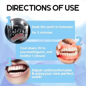 NESLEMY™-🦷Advanced Customized Full Denture Set🦷——Self-adsorbed in the mouth, comfortable to wear, worry-free chewing——your exclusive denture solution (⏰Limited time discount last 30 minutes⏰)