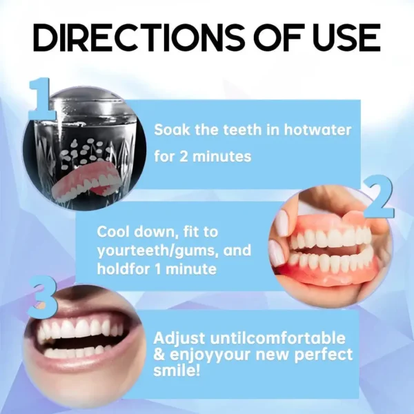 NESLEMY™-🦷Advanced Customized Full Denture Set🦷——Self-adsorbed in the mouth, comfortable to wear, worry-free chewing——your exclusive denture solution (⏰Limited time discount last 30 minutes⏰)