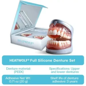 ✅Official Store | HEATWOLF® Silicone Full Denture Set 🧑🏼‍⚕️Canadian Dental Association (CDA) Recommendation🍁