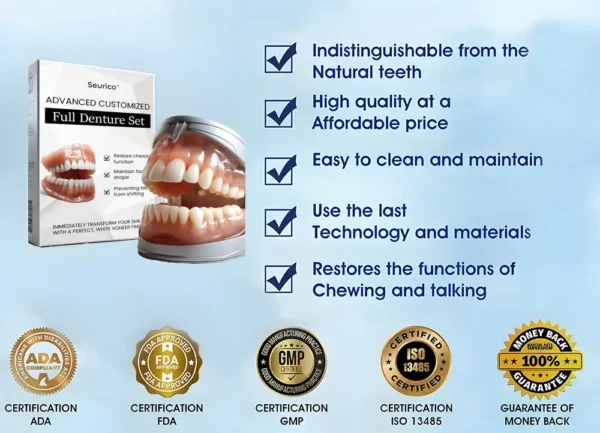OFFICIAL STORE: Seurico™ - 🦷Advanced Customized Full Denture Set