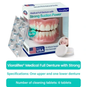 Vioralifes® Medical Full Denture with Strong Suction