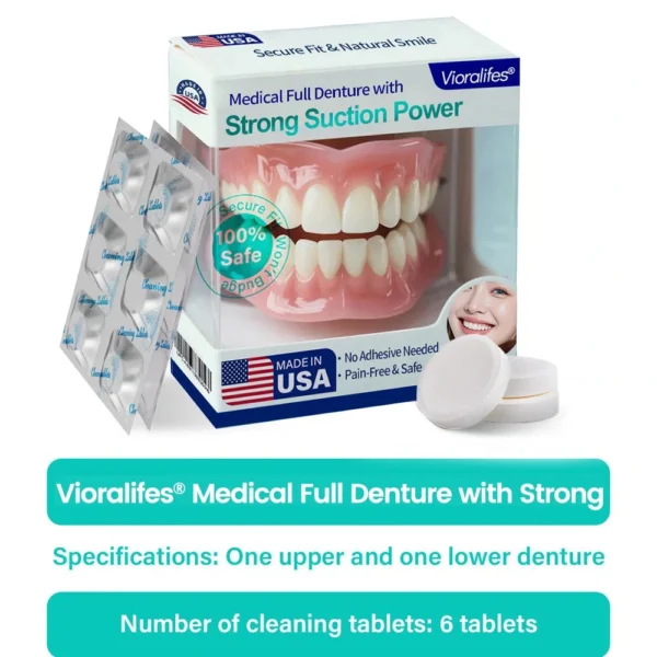 Vioralifes® Medical Full Denture with Strong Suction