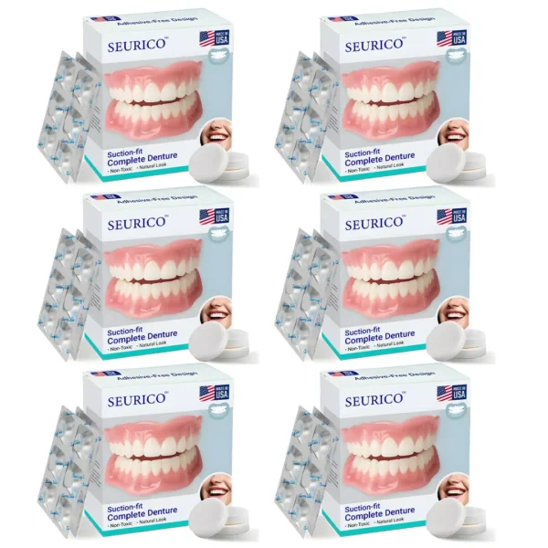 ✅ Made and Shipped from the Us I Suction-fit Complete Denture 🦷