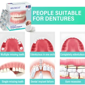 ✅ Made and Shipped from the Us I Suction-fit Complete Denture 🦷
