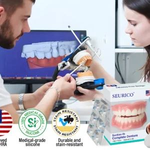✅ Made and Shipped from the Us I Suction-fit Complete Denture 🦷