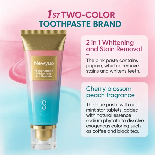 🏆 Newyuo® Nicotinamide Toothpaste💎New upgrade Powerful type 10% concentration of Nicotinamide