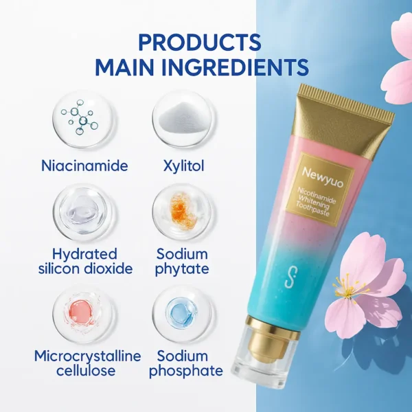 🏆 Newyuo® Nicotinamide Toothpaste💎New upgrade Powerful type 10% concentration of Nicotinamide