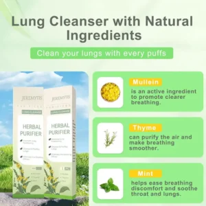 JEREMYTIS™ detoxifies the lungs 🌬️✨ and freshens breath 😌🌿