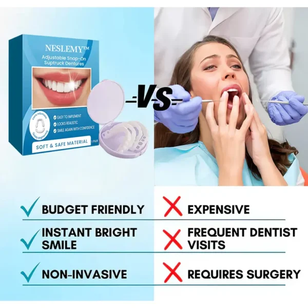 NESLEMY™ Adjustable Snap-On Dentures