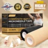 Patented & Made in UK | 🌰Ourlyard® Composite GLP-1 Microneedle Tape for Fat Burning & Contouring, for Abdomen, Legs, Arms & Buttocks (3"x 177" Roll-4.5M)
