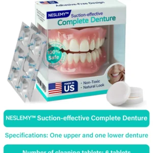 Suction-fit Complete Denture - Made and Shipped from the US