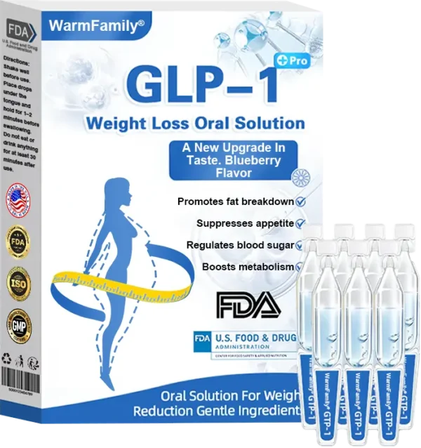 WarmFamily® GLP-1 Pro Weight Loss Oral Solution7 days visible effect, no side effects, suitable for all age groups 🌸