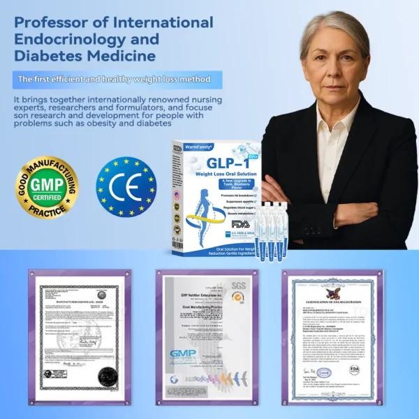 WarmFamily® GLP-1 Pro Weight Loss Oral Solution7 days visible effect, no side effects, suitable for all age groups 🌸