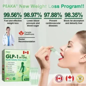 Official Store | Peaka® 🇨🇦 GLP-1 Oral Liquid ✨ One dose a day, visible results in 7 days! ✨ For weight loss, heart health, diabetes, sleep apnea, joint issues, and more!