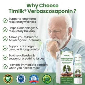 Timilk®Verbascosaponin Lung Detox Diffuser