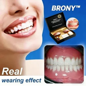 🔥🔥🔥Ends Today: 70% OFF!🦷BRONY™ Custom-Fit Full Functional Dentures Make you more confident